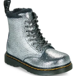 Dr. Martens - Serena T Silver Distressed Foil