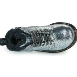 Dr. Martens - Serena T Silver Distressed Foil