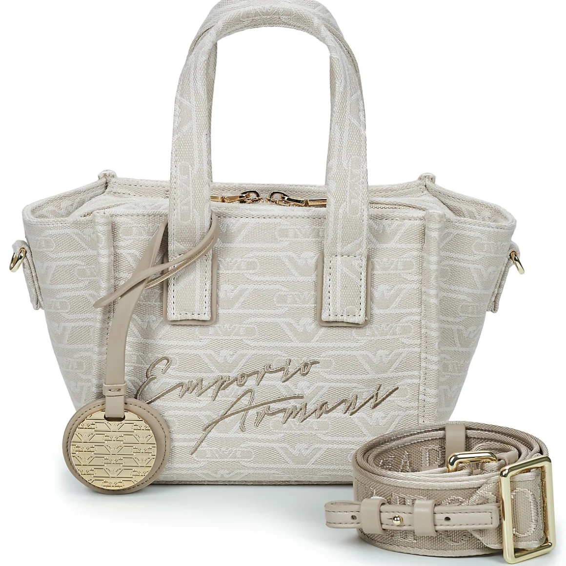 Emporio Armani - TOTE M CANVAS JAQUARD MONOGRAM