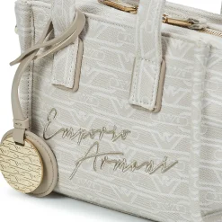 Emporio Armani - TOTE M CANVAS JAQUARD MONOGRAM