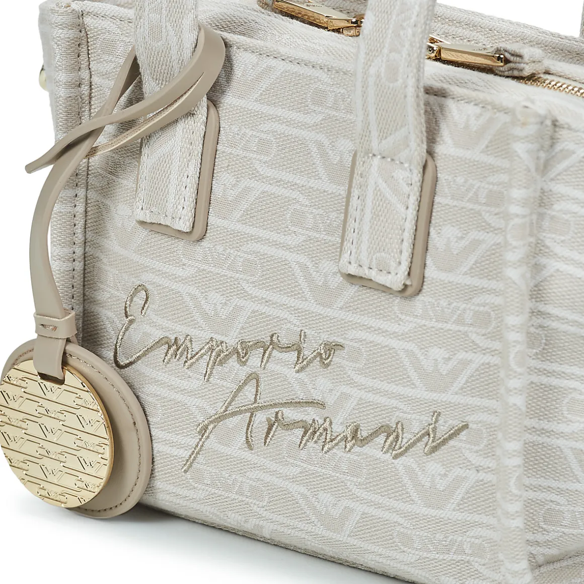 Emporio Armani - TOTE M CANVAS JAQUARD MONOGRAM