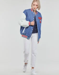 Tommy Jeans - DENIM LETTERMAN JACKET DF7018